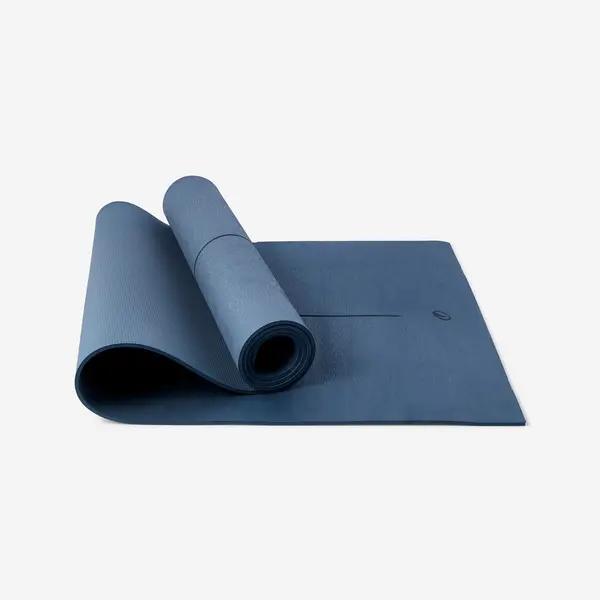 Saltea de yoga începători aderență și confort 5mm Albastru