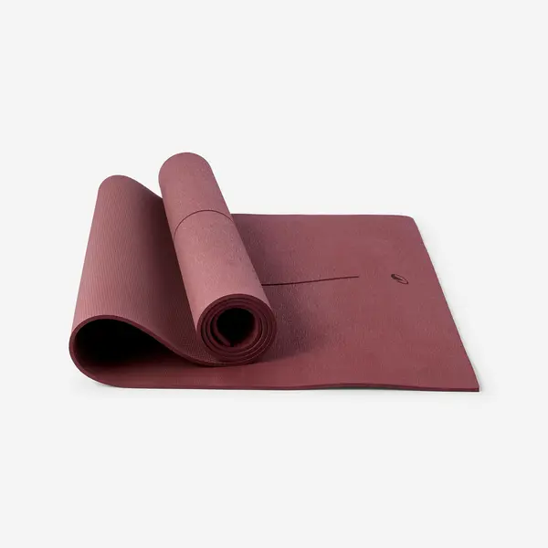 Saltea de yoga începători aderență și confort 5mm Maro