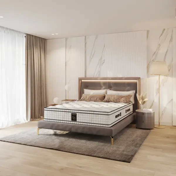Saltea GOLD EDITION cu arcuri, 130x190 cm, H 32 cm