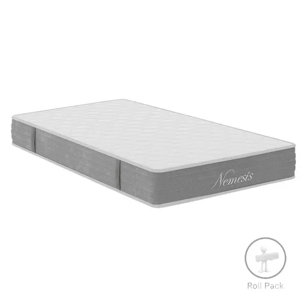 Saltea Nemesis pachet role de arcuri buzunar ambele parti 20-22cm, Alb, 100x200 cm