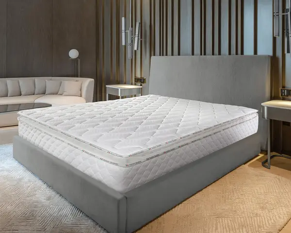 Saltea Ortopedica Bedora Hotel Line Elite Latex 160x200 cm, 7 zone, arcuri invelite, latex, 28 cm, anatomica, medie, husa antialergica