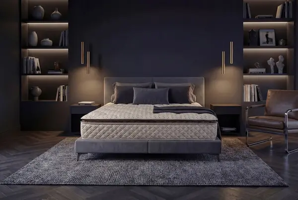 Saltea Ortopedica Bedora Intense Memory 160x200 cm, 7 zone, memory foam, arcuri invelite, 27 cm, medie, husa antialergica