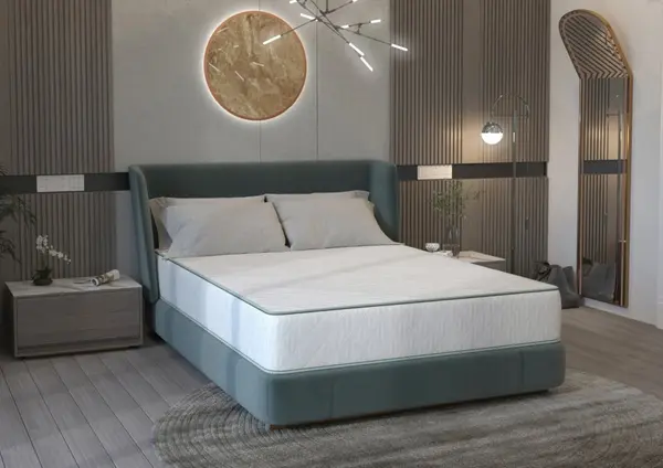 Saltea ortopedica Somnart Letto Plus 140 x 200 x 24 cm cu arcuri si husa matlasata