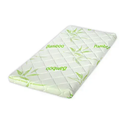 Saltea pat Lorelli Air Comfort Bamboo, 60x120x9 cm, husa bambus, spuma elastica cu canale