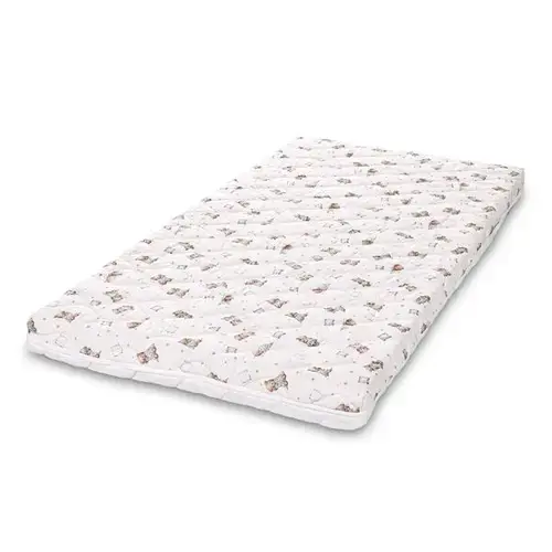 Saltea pat Lorelli Holiday, 60 x 120 x 10 cm, 2 straturi cocos si spuma elastica, Bej