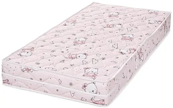 Saltea pentru bebeluşi cu spumă Lorelli - Relax, 70 х 140 cm, urs balerină roz