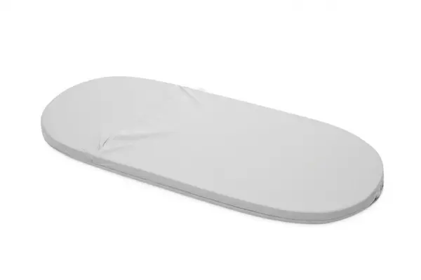 Saltea pentru landou cu husa detasabila din bumbac si fermoar 78x30x2 cm Nichiduta Dreamillo Gri