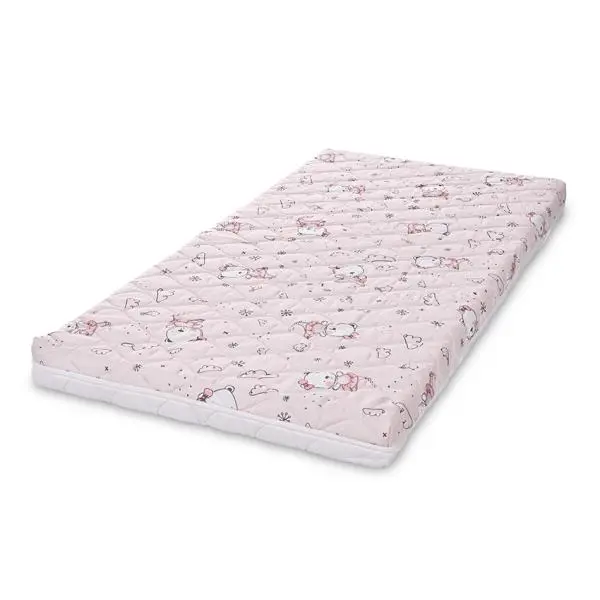 Saltea pentru patut 120x60x10 cm Lorelli Holiday Pink Ballerina Bear compozitie cocos spuma cocos