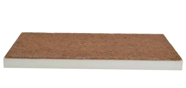 Saltea pentru patut bebelusi 90x40x5cm cocos-burete cu husa lavabila si detasabila cu fermoar Dreamillo Bunny