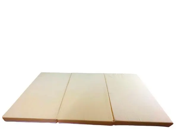 Saltea pliabila din spuma poliuretanica 120x60x5 cm Galbena