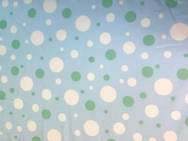 Saltea pliabila din spuma poliuretanica 120x60x5 cm Light Blue with Dots