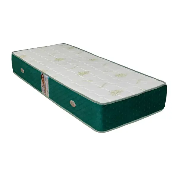 Saltea Superortopedica, 1 parte memory, 1 parte arcuri, 80x200 cm, H 27 cm, alb