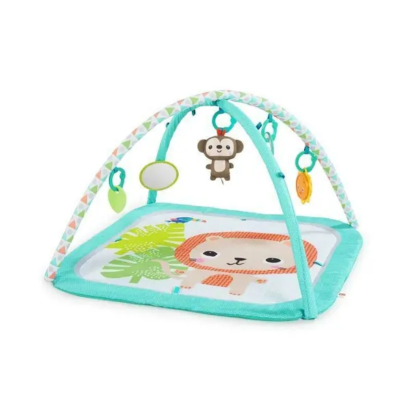 Salteluta interactiva, Bright Starts, Safari blast, Cu 5 jucarii, Pentru activitati educationale, Blue