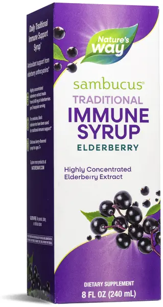 Sambucus Traditional Immune Sirop de soc negru, 240 ml, Nature's Way