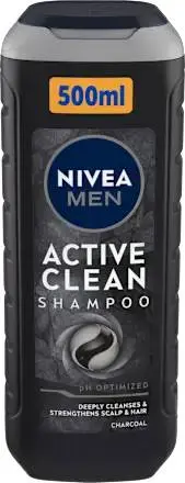 Sampon Active Clean Men Hair Care, 500ml, Nivea