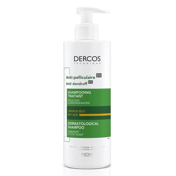 Sampon anti-matreata pentru par uscat Dercos, 390 ml, Vichy
