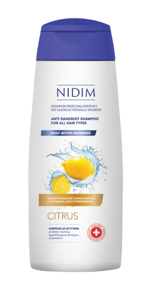 Sampon antimatreata cu lamaie pentru toate tipurile de par, 300ml, Nidim