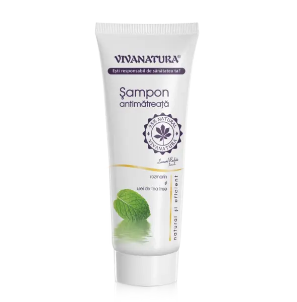 Sampon antimatreata rozmarin si ulei de tea-tree, 250 ml, Vivanatura