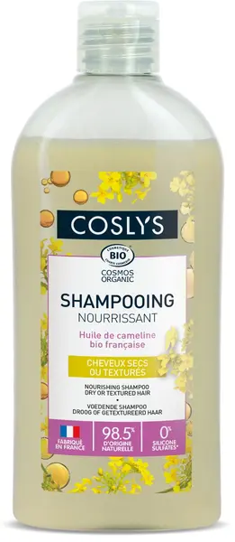 Sampon bio pentru ingrijire par uscat si deteriorat cu Ulei de Camelina, 250ml, Coslys