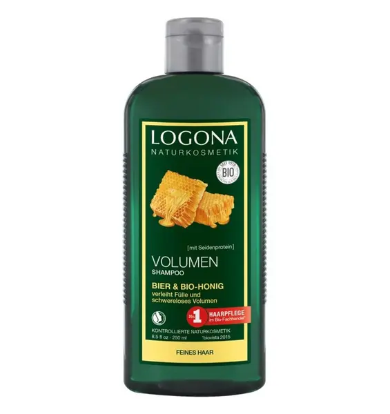 Sampon bio pentru volum cu bere si miere, 250 ml