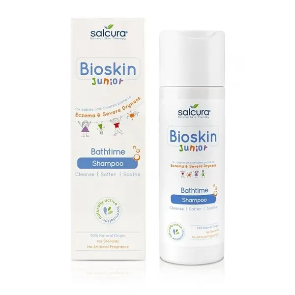 Sampon Bioskin Junior pt bebelusi si copii, scalp uscat cu eczeme si coji Salcura 200 ml