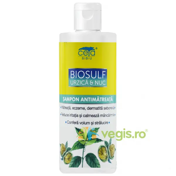 Sampon Biosulf cu Urzica si Nuc 200ml