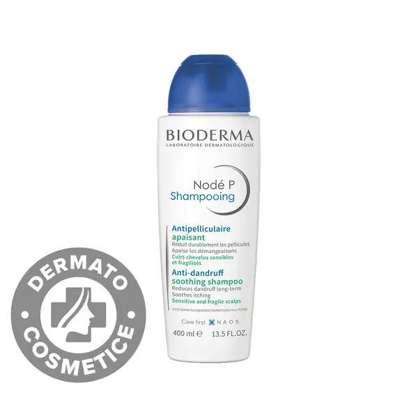 Sampon calmant anti‑matreata pentru scalp sensibil Node P, 400ml, Bioderma
