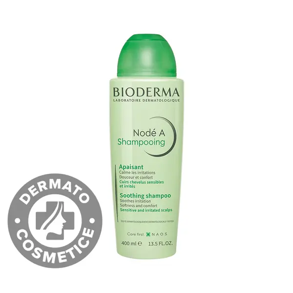 Sampon calmant pentru scalp sensibil si iritat Node A, 400ml, Bioderma