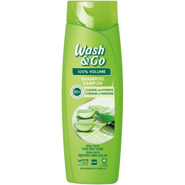 Sampon cu aloe vera, 360ml, Wash&Go