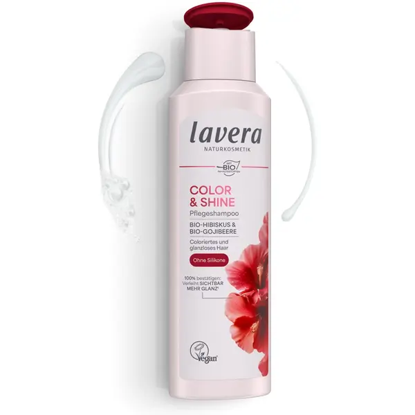 Sampon cu hibiscus bio si goji bio pentru par vopsit si fara luciu - 250 ml
