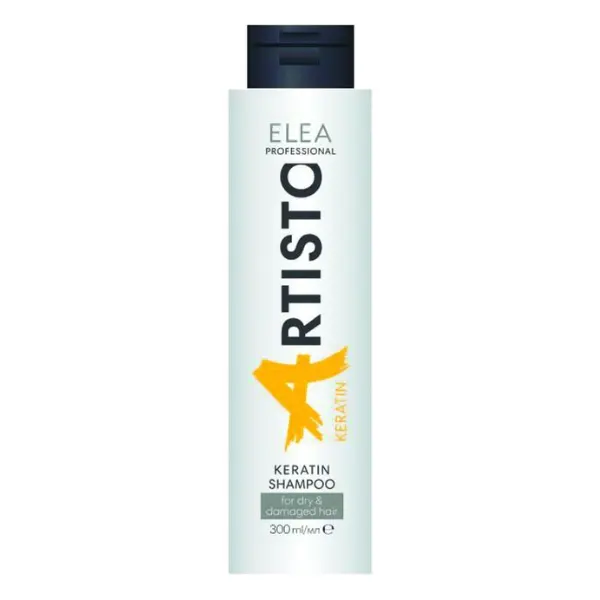 Sampon cu keratina pentru par uscat si deteriorat, Elea Artisto | 300 ml