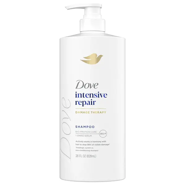 Sampon, Dove, Damage Therapy, Intensive Repair, cu Bio-Proteine, pentru Reparare Profunda de la Radacina pana la Varfuri, 828ml