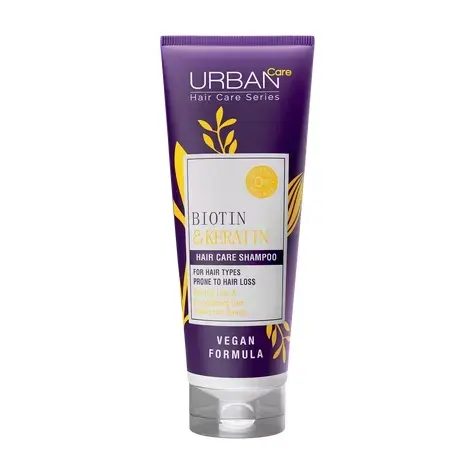 Sampon fara sulfati cu Biotina si Keratina, 250 ml, Urban Care