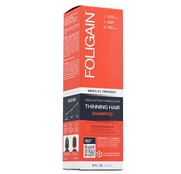Sampon, Foligain, Thinning Hair, Trioxidil 2%, Stimuleaza Cresterea Parului, pentru Barbati, 236ml