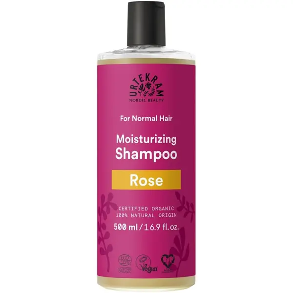 Sampon hidratant cu trandafir bio pentru par normal - 500 ml