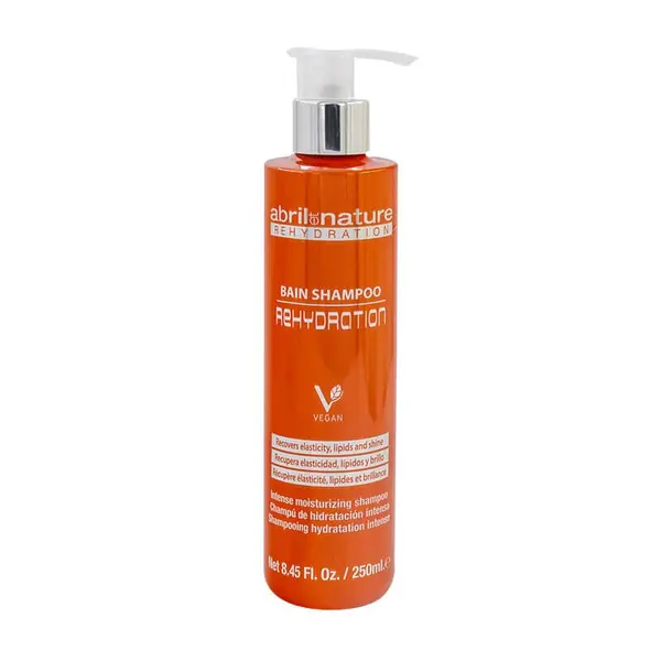 Sampon hidratare intensa pentru par uscat sau cret Rehydration Nutrition Abril et Nature, 250 ml