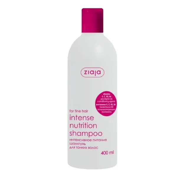 Sampon hranitor cu vitamine pentru par fragil, 400 ml, Ziaja