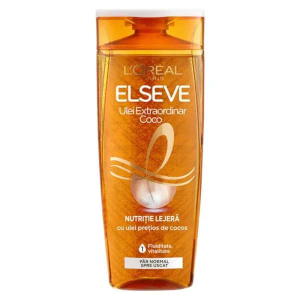 Sampon L'Oreal Paris Elseve Ulei Extraordinar, pentru Par Normal / Uscat, 250 ml