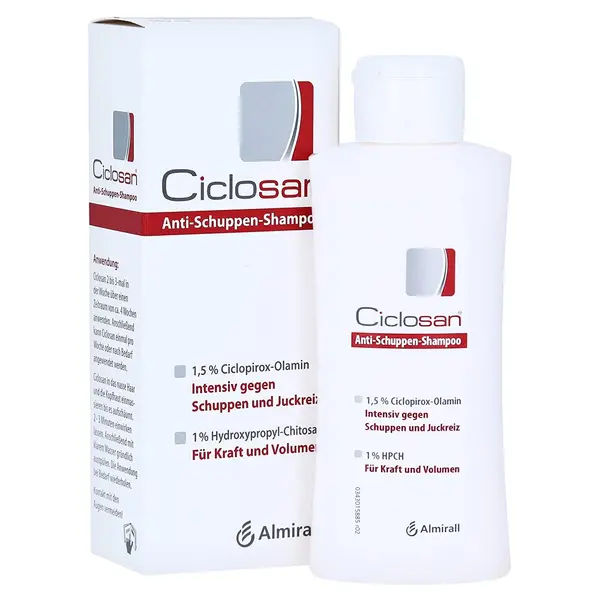 Sampon Medicinal, Almirall Hermal, Ciclosan, cu Ciclopirox, Efect Anti-Fungic si Antibacterian impotriva Matretii, 100ml