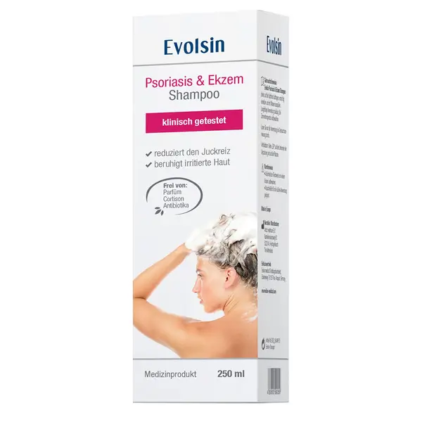 Sampon Medicinal, Evolsin, Tratament Psoriazis, Dermatita Atopica si Eczeme, 250ml