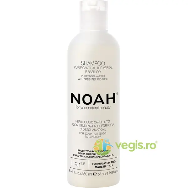 Sampon Natural Purifiant cu Ceai Verde pentru Par cu Matreata (1.5) 250ml