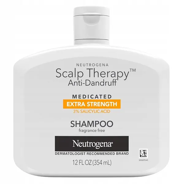 Sampon, Neutrogena, Medicated, Extra Strength, impotriva Mancarimilor si Matretii, cu Acid Salicilic 3%, fara Parfum, 354ml