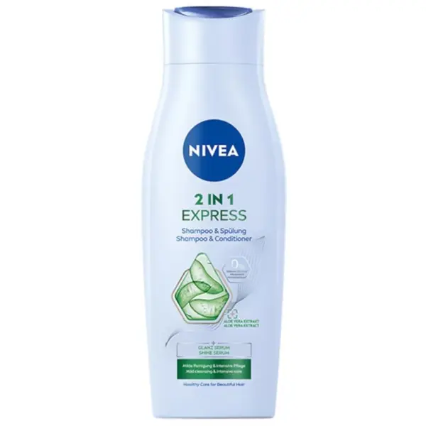 Sampon Nivea 2-in1 Hair Care Express, pentru Toate Tipurile de Par, 400 ml