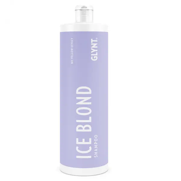 Sampon nuantator anti yellow pentru par blond Ice Blond Glynt, 1000 ml