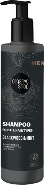 Sampon pentru barbati Blackwood & Mint, 280ml, Organic Shop