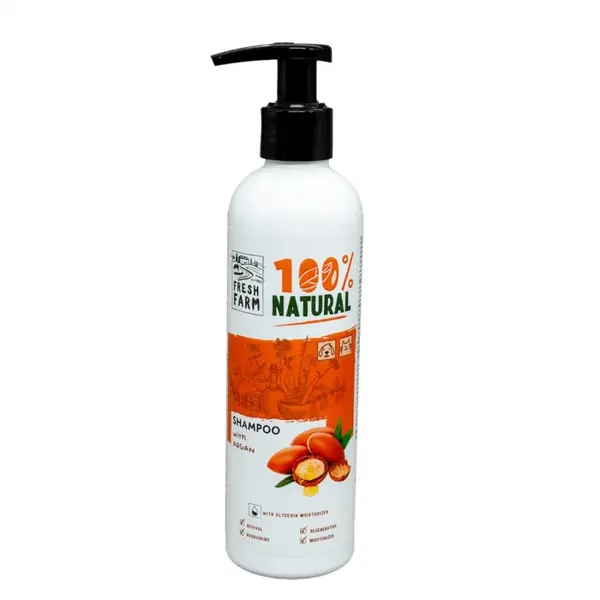 Sampon pentru caini si pisici, Sampon Fresh Farm cu ulei de argan 250ml