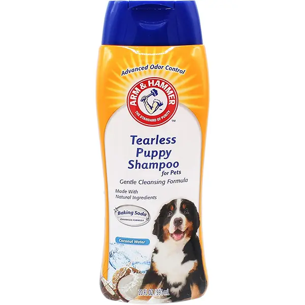Sampon pentru Catelusi, Arm & Hammer, Puppy, Curatare Eficienta cu Bicarbonat de Sodiu, fara Lacrimi, Aroma Cocos, 591ml