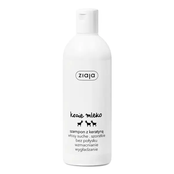 Sampon pentru intarirea firului de par cu lapte de capra si keratina, 400 ml, Ziaja