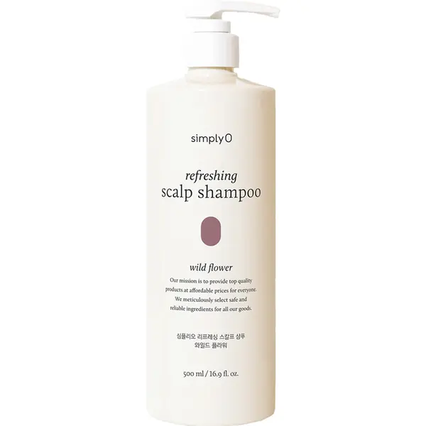 Sampon pentru par gras Refreshing Scalp Wild Flower, 500ml, Simplyo
