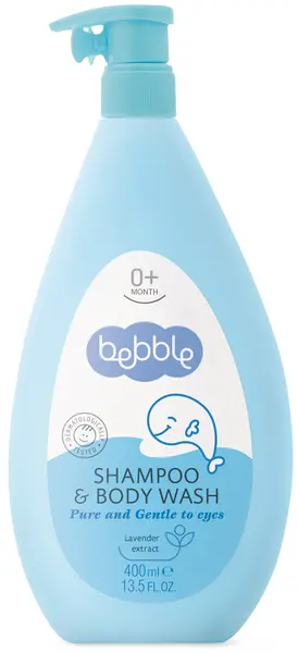 Sampon pentru par si corp Bebble, 400 ml